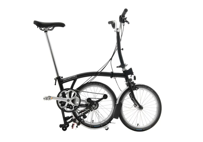 Brompton C-Line 6 speed Mid Bar Folding Bike in Black Available to Order-2